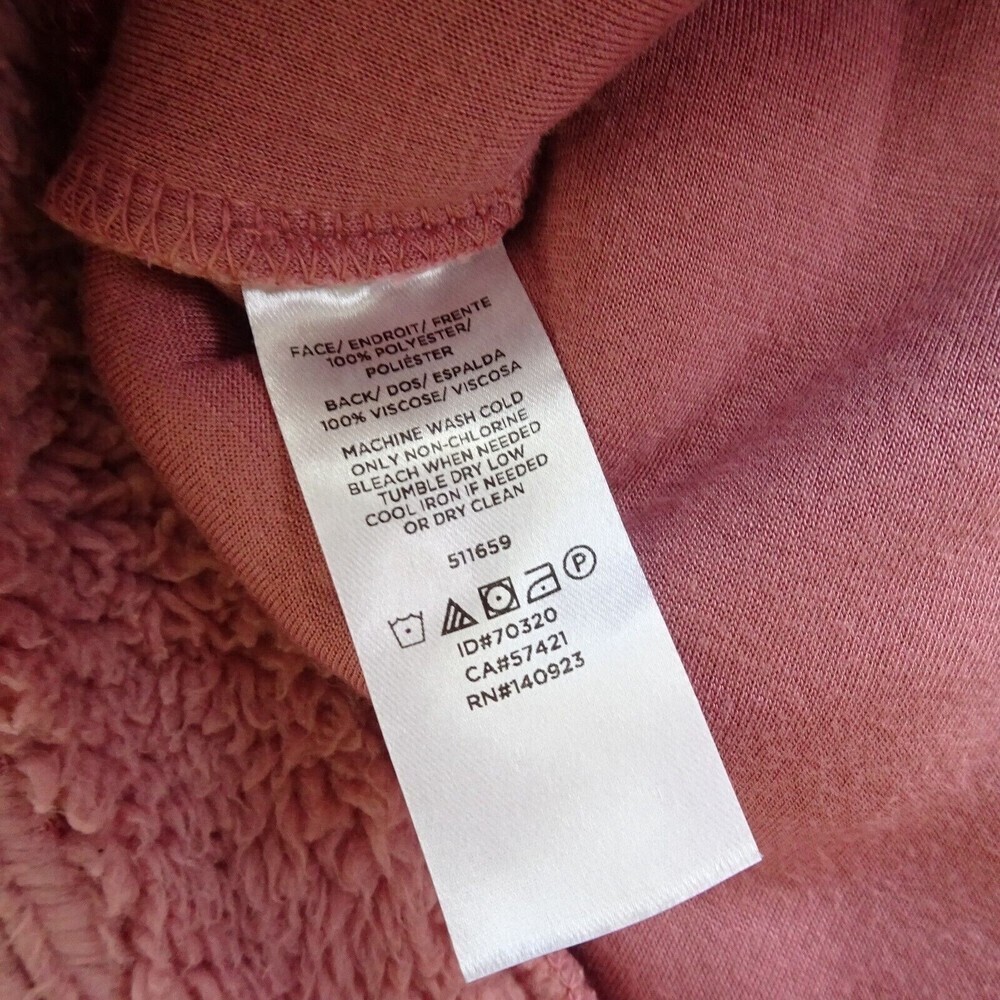 LOFT Women's Fleece Sweater Pink Mauve Comfy Soft Plush  Athleisure Size M - Picture 7 of 11